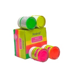 Fevicryl NEON COLOURS Acrylic Colour Kit 15ml x 4